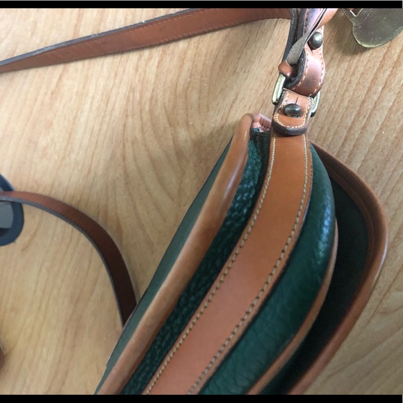 Vintage Dooney and Bourke Over Under Bag, Green - Picture 8 of 12